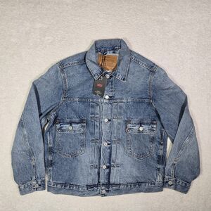 Levi's Premium Type II Two 2 Selvedge Denim Trucker Jacket Indigo Mens Medium